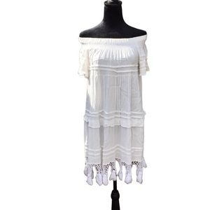 Vintage Havana OTS White Dress